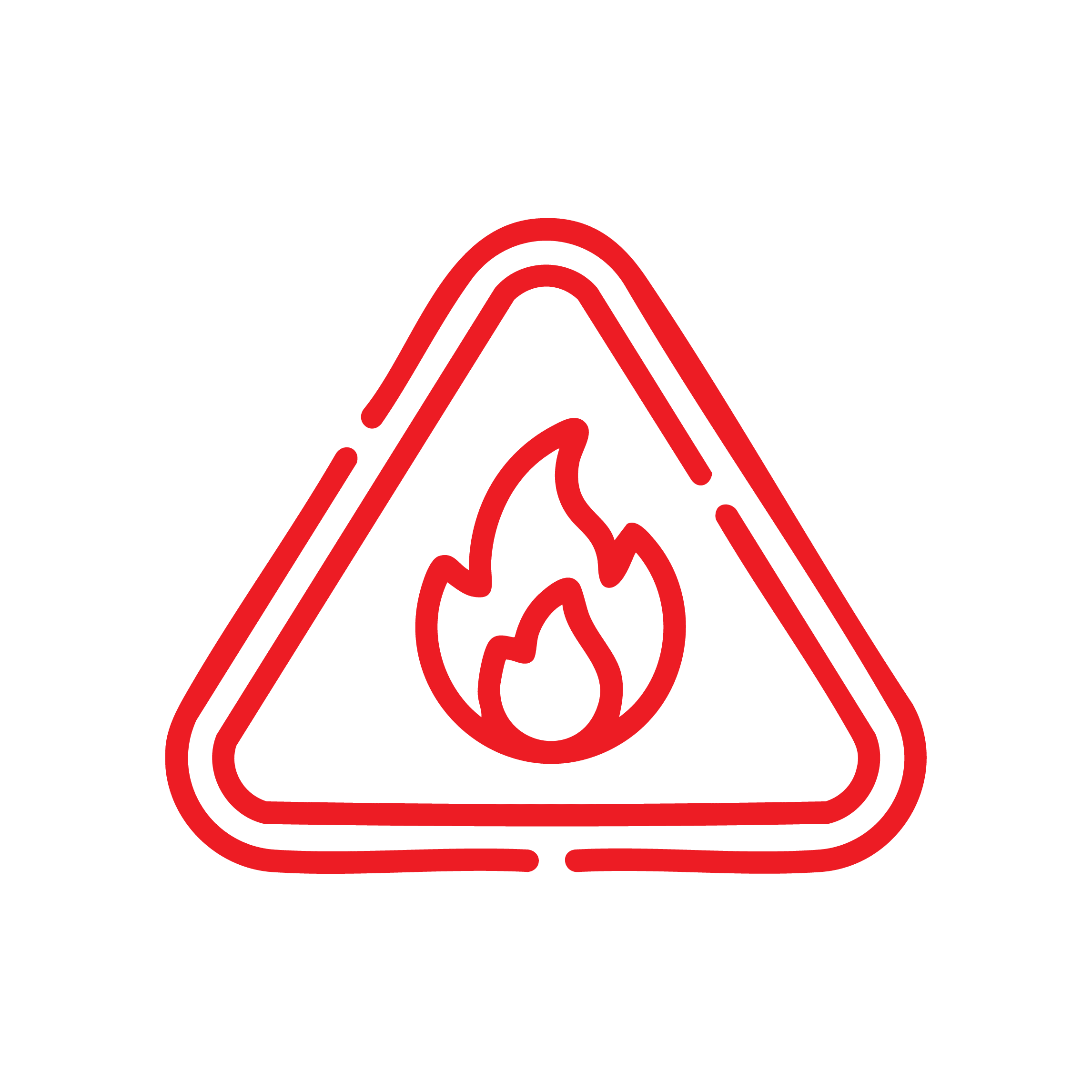 Online fire safety and emergency procedures training icon