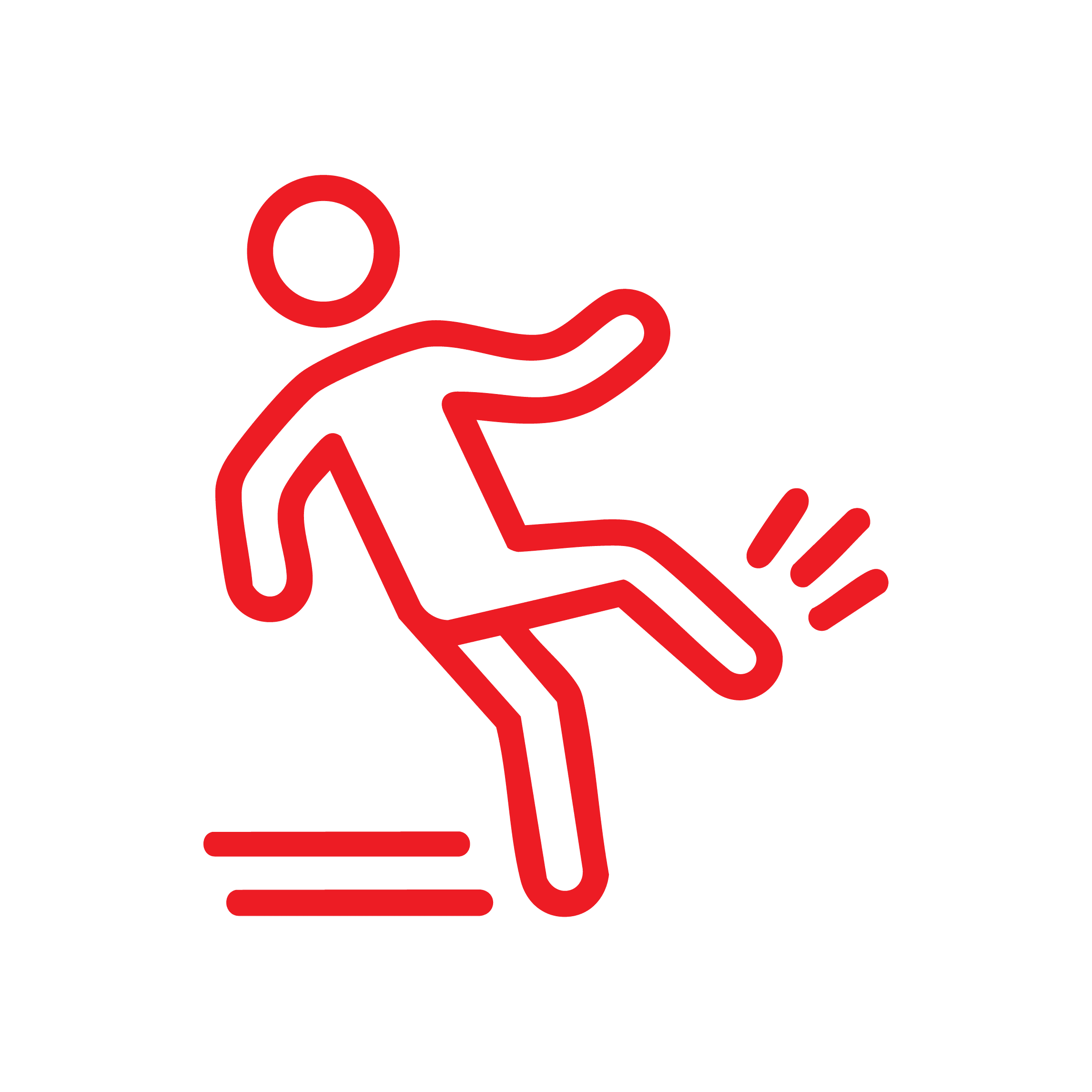 Slips trips and falls awareness online training icon